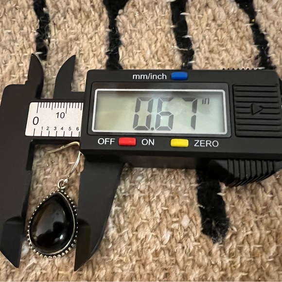 ❤️ Large Black Onyx Navajo Southwestern 925 Dangle Earrings 1.47”L - 9.9 Gm - Picture 8 of 12